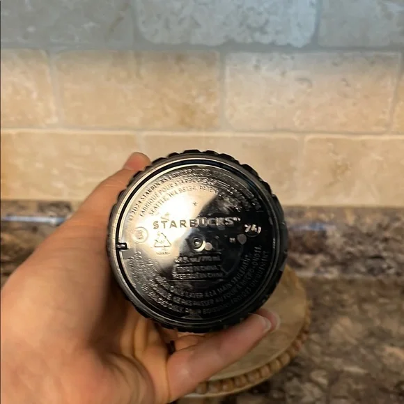 Deep Blue/Green Studded Starbucks Tumbler with Straw - Picture 5 of 7